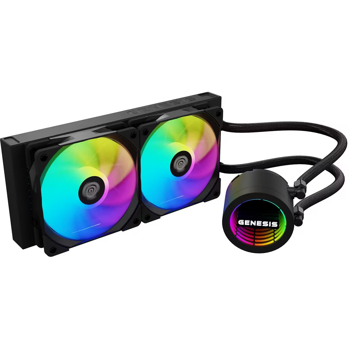 Ūdens dzesētājs Natec Hydria 240 ARGB, Black (NLG-2319)