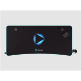 Datoru galds Onex Table Rectangular with contoured corners Black (ONEX-GD1200H)