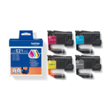 Kārtridžs Brother LC521VAL Inkjet Cartridge Value Pack C/M/Y/K