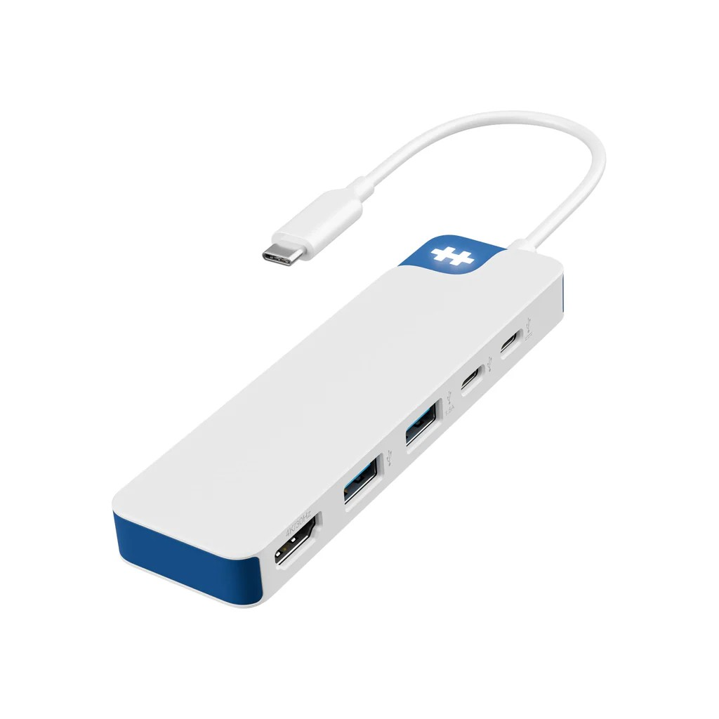 USB centrmezgls Hyper HyperDrive Flex 5 Port USB-C Hub, Blue (HD4101BUGL)