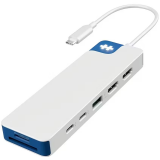 USB centrmezgls Hyper HyperDrive Flex 9 Port Dual 4K HDMI USB-C Hub, Blue (HD4103BUGL)