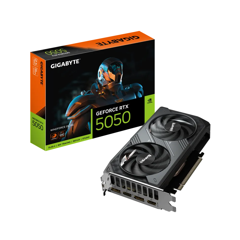 Videokarte Gigabyte GeForce RTX 5050 WINDFORCE OC 8GB - GV-N5050WF2OC-8GD - foto 5