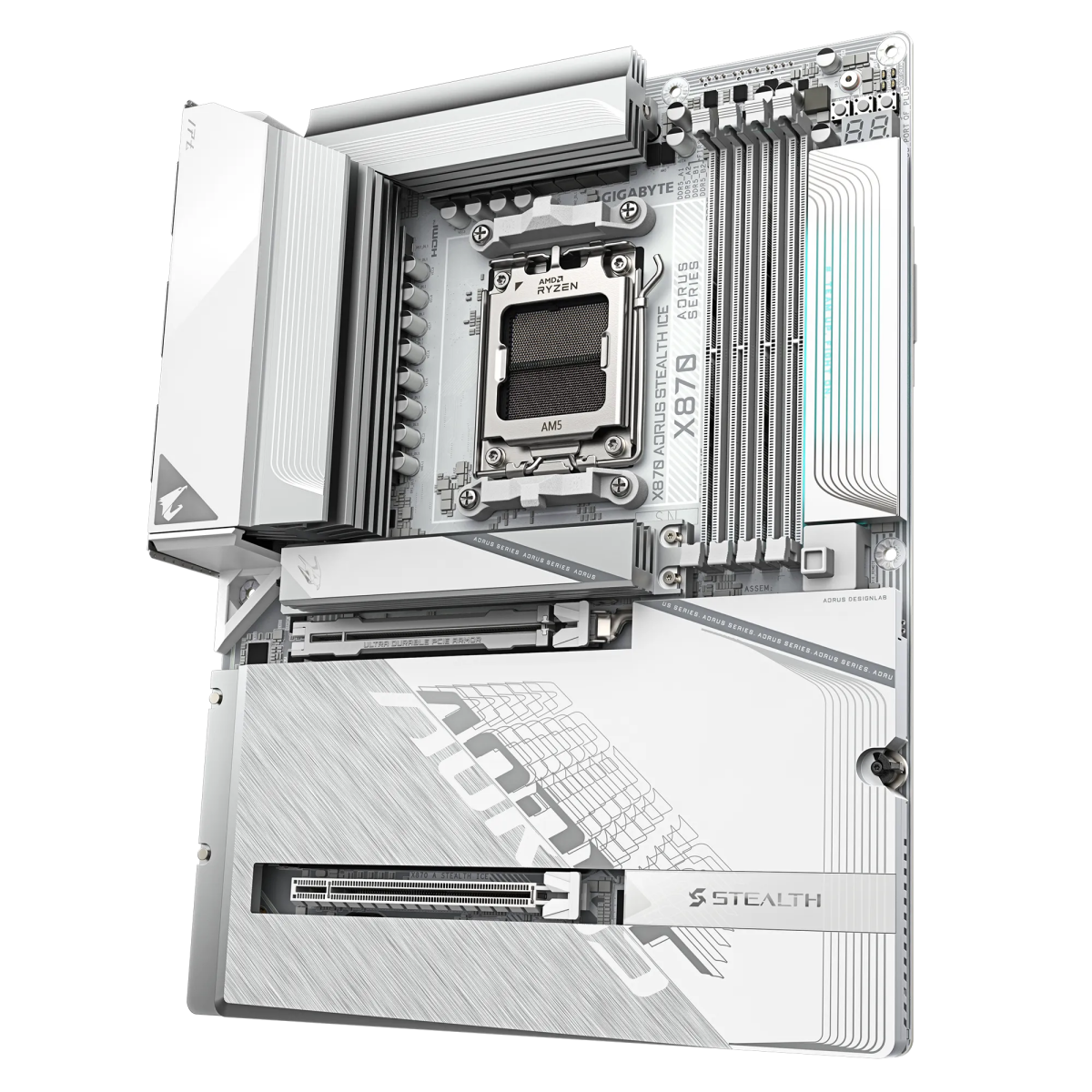 Pamatplate Gigabyte X870 A STEALTH ICE White - foto 5