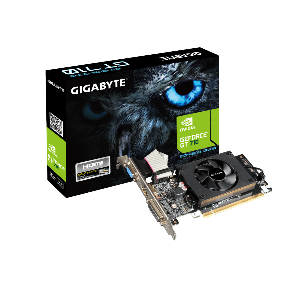 Videokarte Gigabyte GeForce GT 710 2GB DDR3 (GV-N710D3-2GL) - foto 2