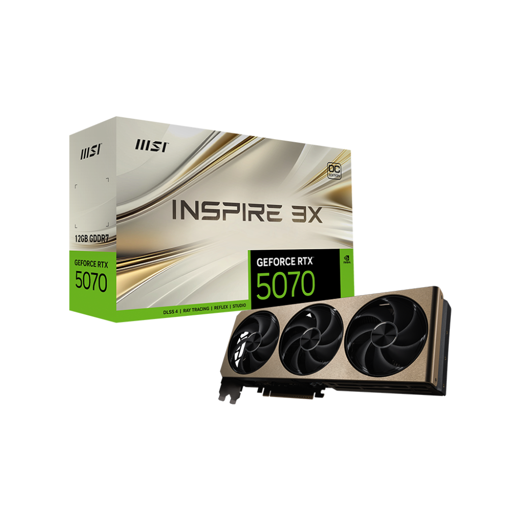 Videokarte MSI GeForce RTX 5070 INSPIRE 3X OC 12GB GDDR7 (V532-006R) - foto 4
