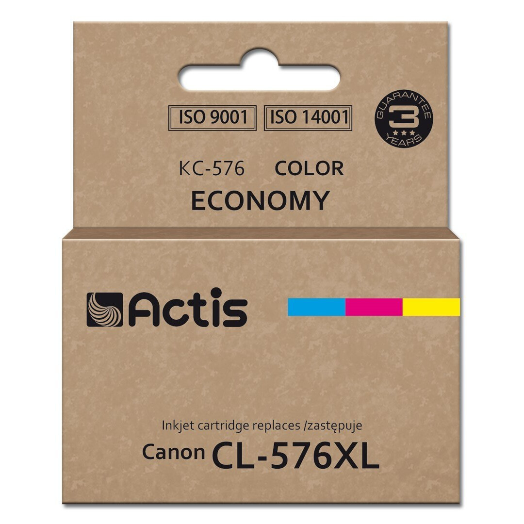 Kārtridži Actis KC-576 ink (replacement for Canon CL-576XL; Supreme; 15 ml; colour: cyan, magenta, yellow)