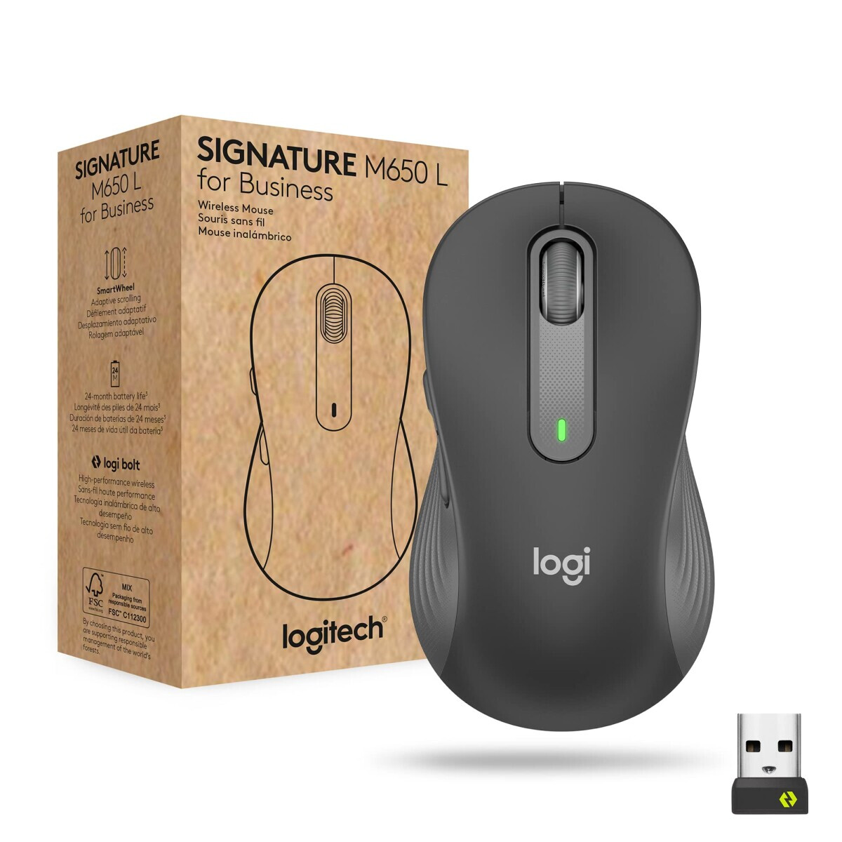 Pele Logitech Signature M650 Graphite (910-006274)