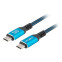 Lanberg USB-C cable Blue (CA-CMCM-45CU-0015-BK)