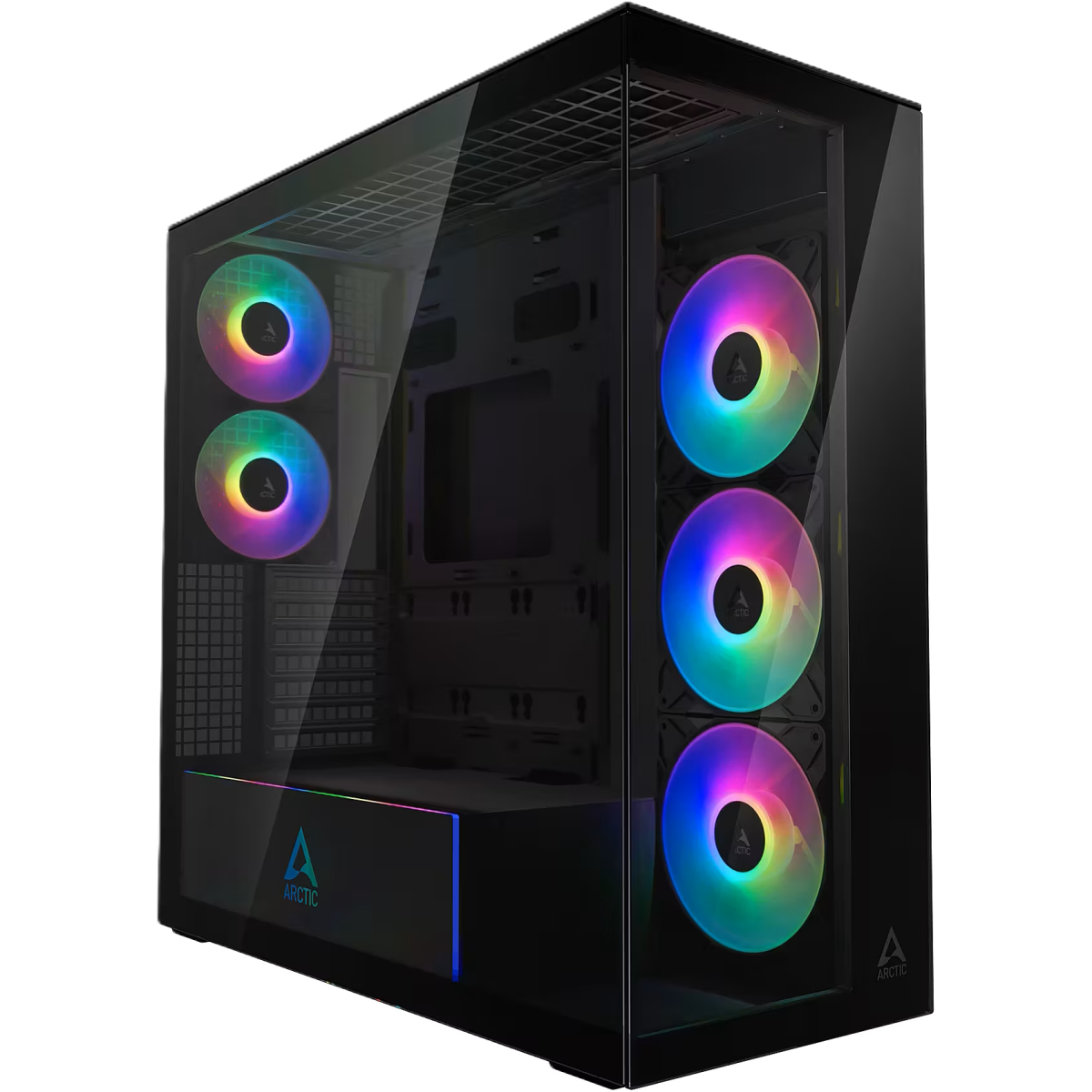 Datoru korpuss Arctic Xtender (Mirror Black) MidiTower (ACPCC00018A)