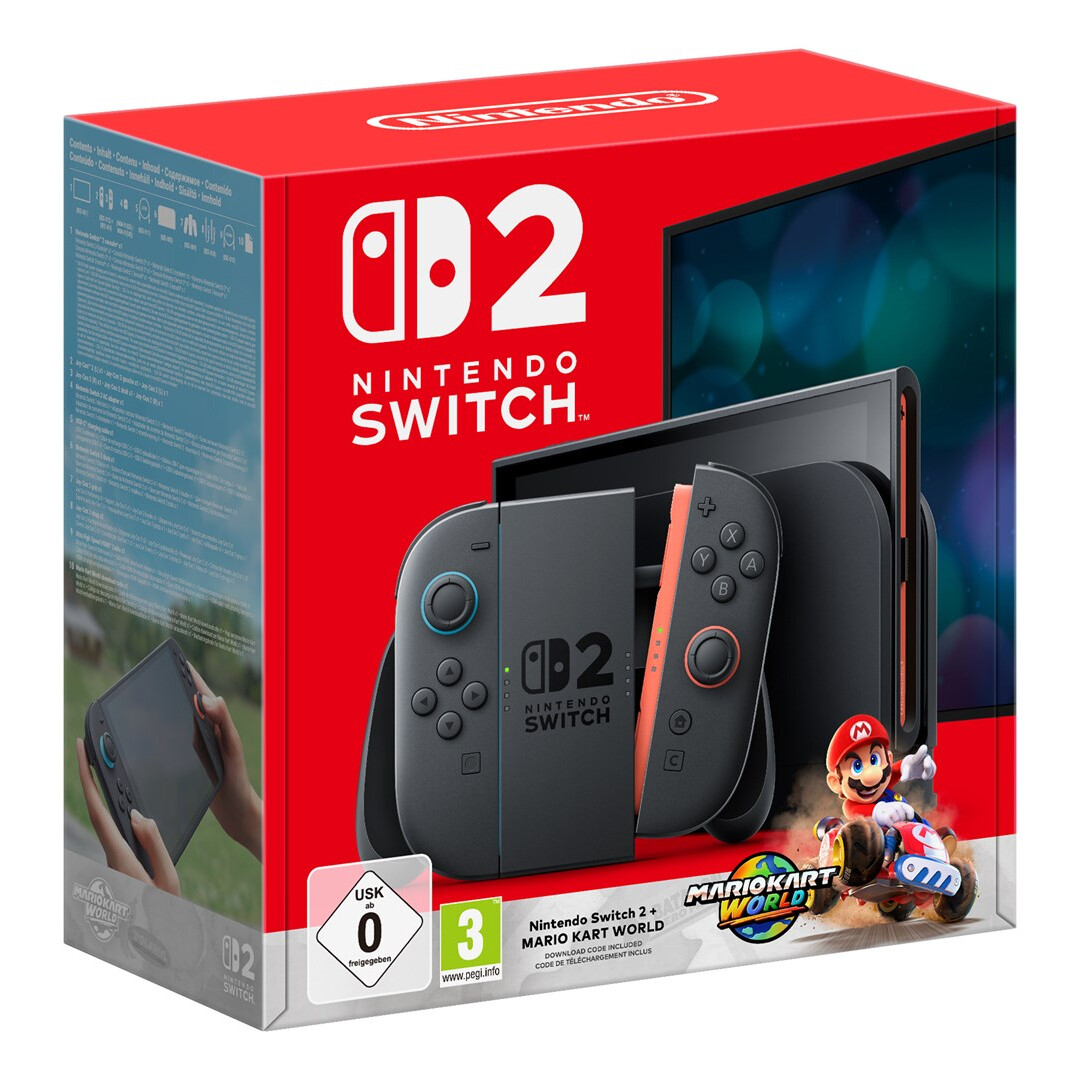 Nintendo Switch spēļu konsole Nintendo Switch 2 + Mario Kart 256GB Black (045496321529) - foto 3