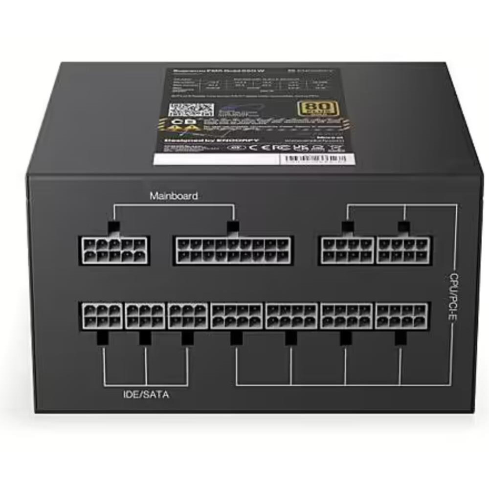 Barošanas bloks ENDORFY Supremo FM5 Gold 650W Black(EY7A007) - foto 2