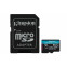 Atmiņas karte KINGSTON 512GB microSDXC Canvas Go Plus Gen4 + Adapter Black (SDCG4/512GB)