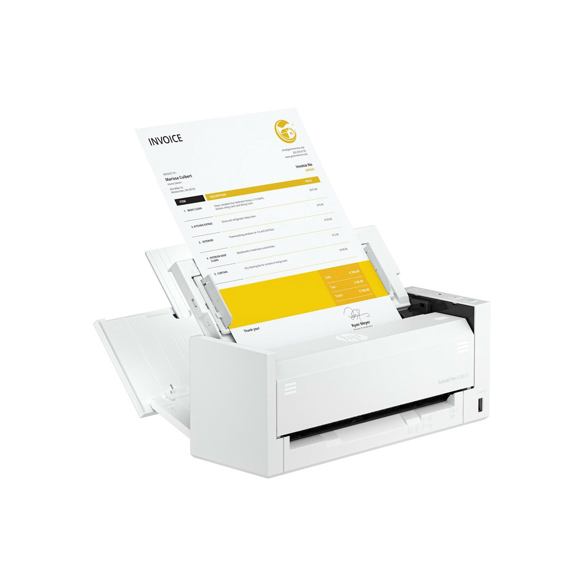 HP ScanJet Pro 4200 s1 Scanner 40ppm/80ipm White (8Q4W2AB19) - foto 2
