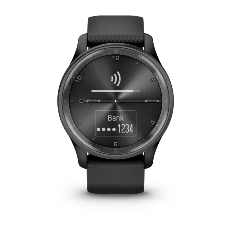 Viedpulkstenis Garmin VIVOMOVE TREND Black  (010-02665-00) - foto 2