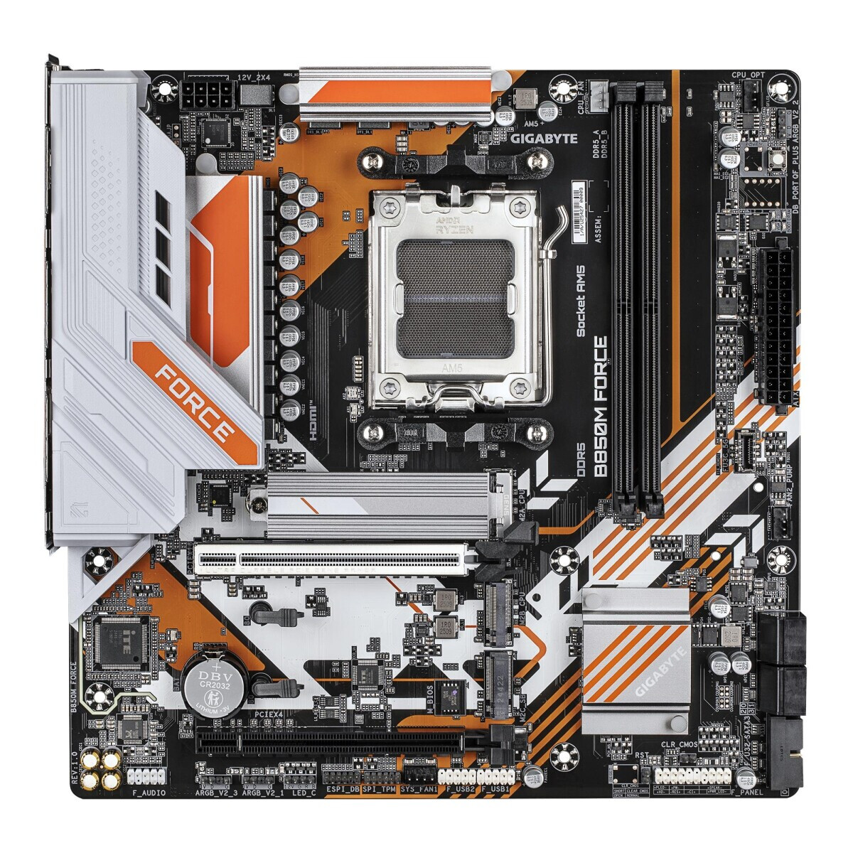 Pamatplate Gigabyte  B850M FORCE ORANGE
