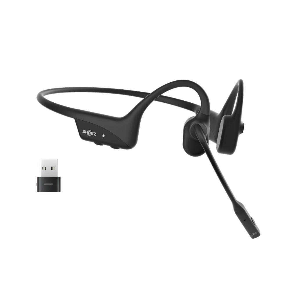 Austiņas Shokz OpenComm2 UC 2025 Black (C120-AA-BK-US)