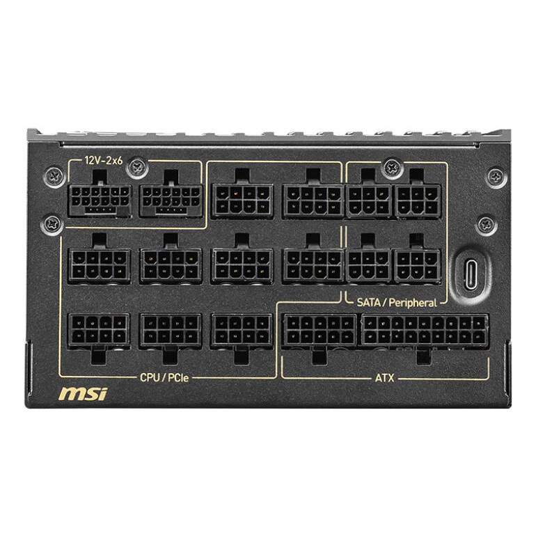 Barošanas bloks MSI MEG AI1600T PCIE5 (306-7ZPEX11-CE0) - foto 2