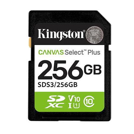 Atmiņas kartes Kingston’s Canvas Select Plus SD  SDS3/256GB