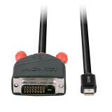 LINDY CABLE MINI DP TO DVI 3M/BLACK (41953)
