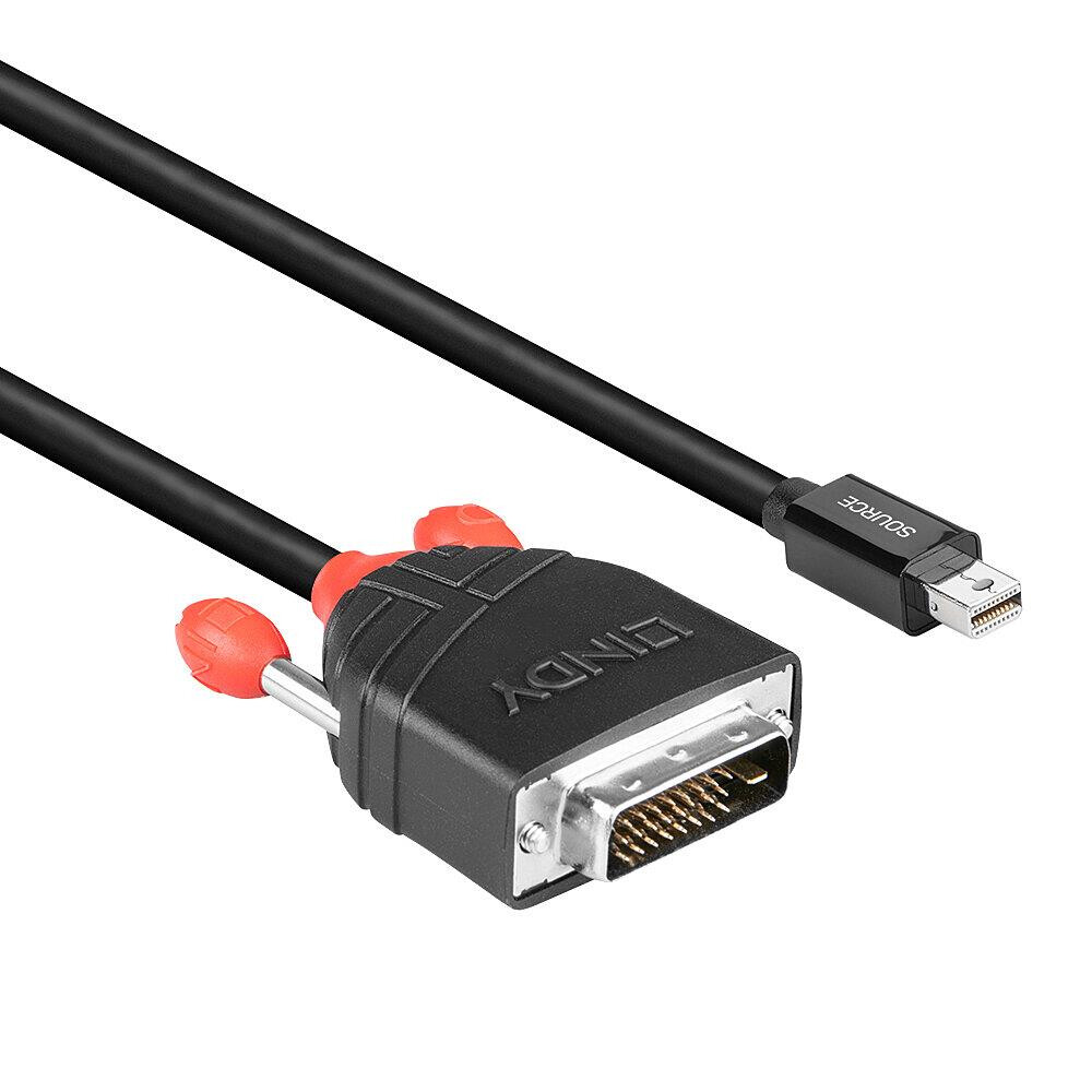 LINDY CABLE MINI DP TO DVI 3M/BLACK (41953) - foto 4