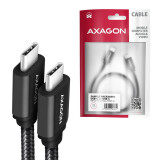 AXAGON CABLE USB-C TO USB-C 1.5M 60W/BLACK (BUCM3-CM15AB)
