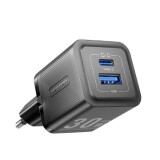 Lādētājs VENTION FEQB0-EU 30W USB-C/2P BLACK