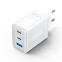 Lādētājs VENTION FERW0-EU 65W USB/3P WHITE