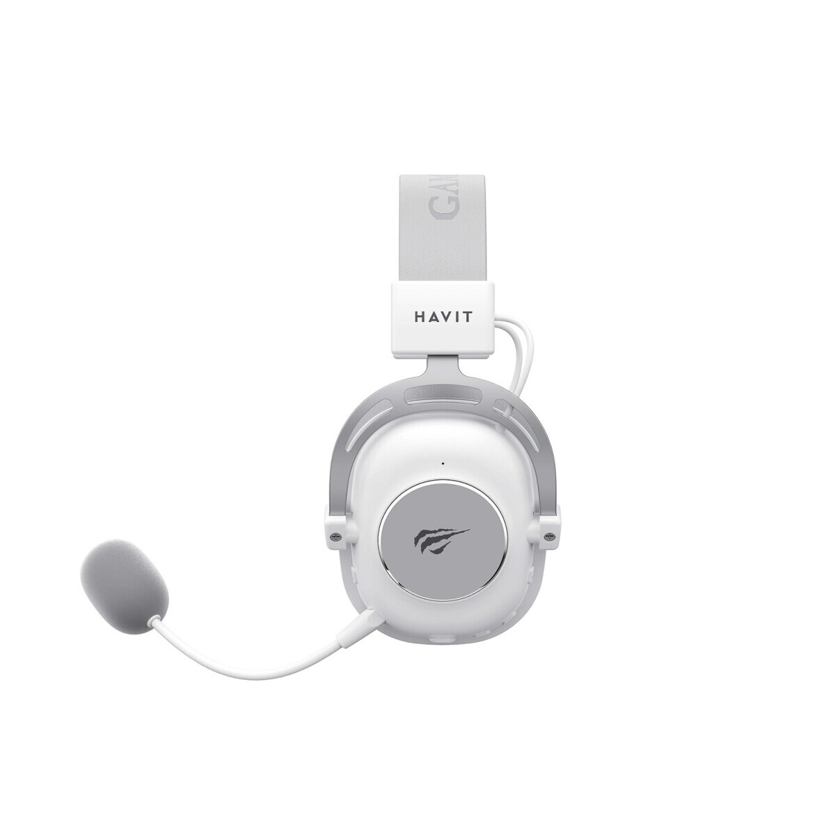 Austiņas Havit H2002YG 2.4G Gaming Headphones White and Grey (H2002YG) - foto 3