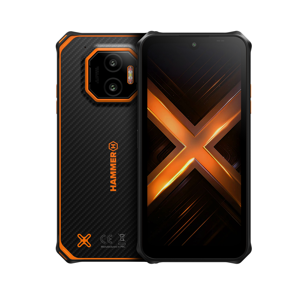Mobilais tālrunis Hammer Energy X2 5G 8/256GB Black/Orange (TEL001066) - foto 6