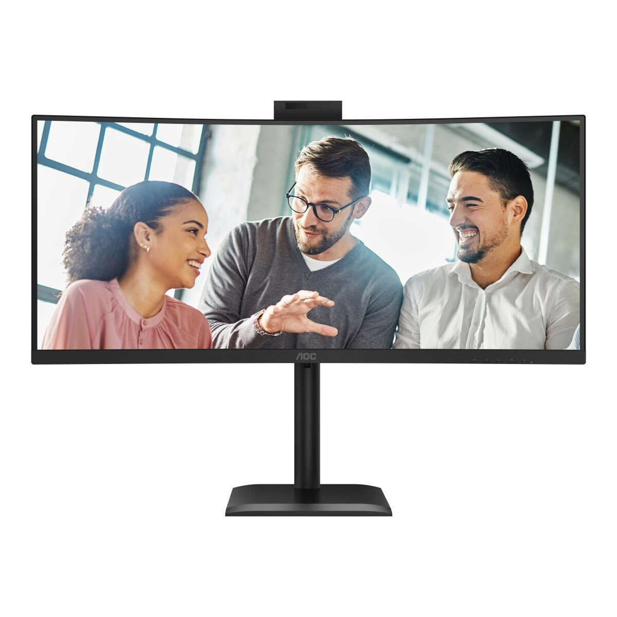 Monitors AOC CU34E4CW 34 BLACK - foto 5