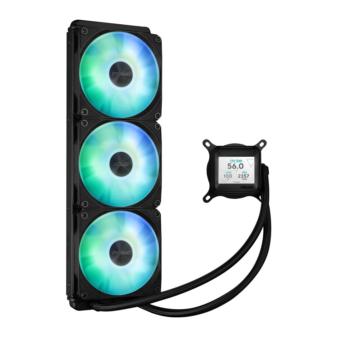 Procesoru dzesētājs ASUS Prime LC 360 ARGB LCD Black (90RC00Z1-B0EAY0) - foto 2