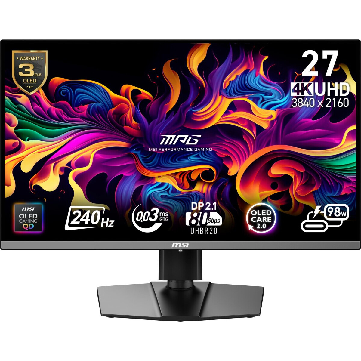 Monitors MSI MPG 272URX QD-OLED 27inch