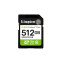 Atmiņas karte KINGSTON MEMORY SDXC 512GB UHS-I SDS3 512GB - SDS3/512GB