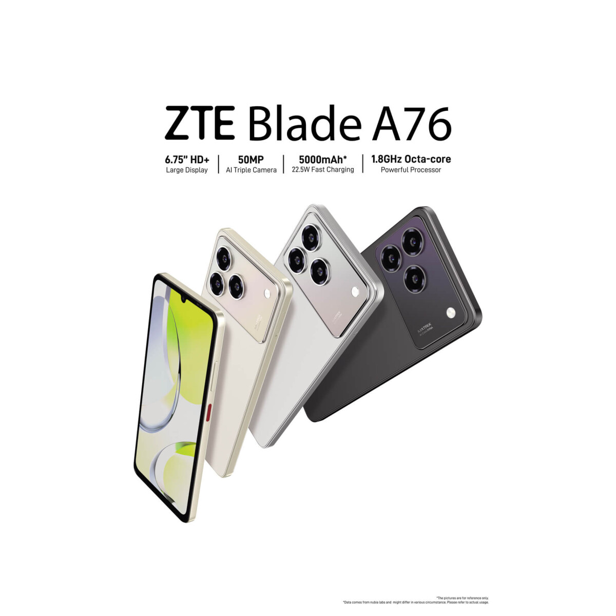 Mobilais tālrunis ZTE BLADE A76 BLACK 5G 4/128Gb - ZTEBLADEA76 BLACK - foto 2