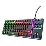 Tastatūra TRUST USB GXT833 THADO TKL BLACK (25886) (25886 )
