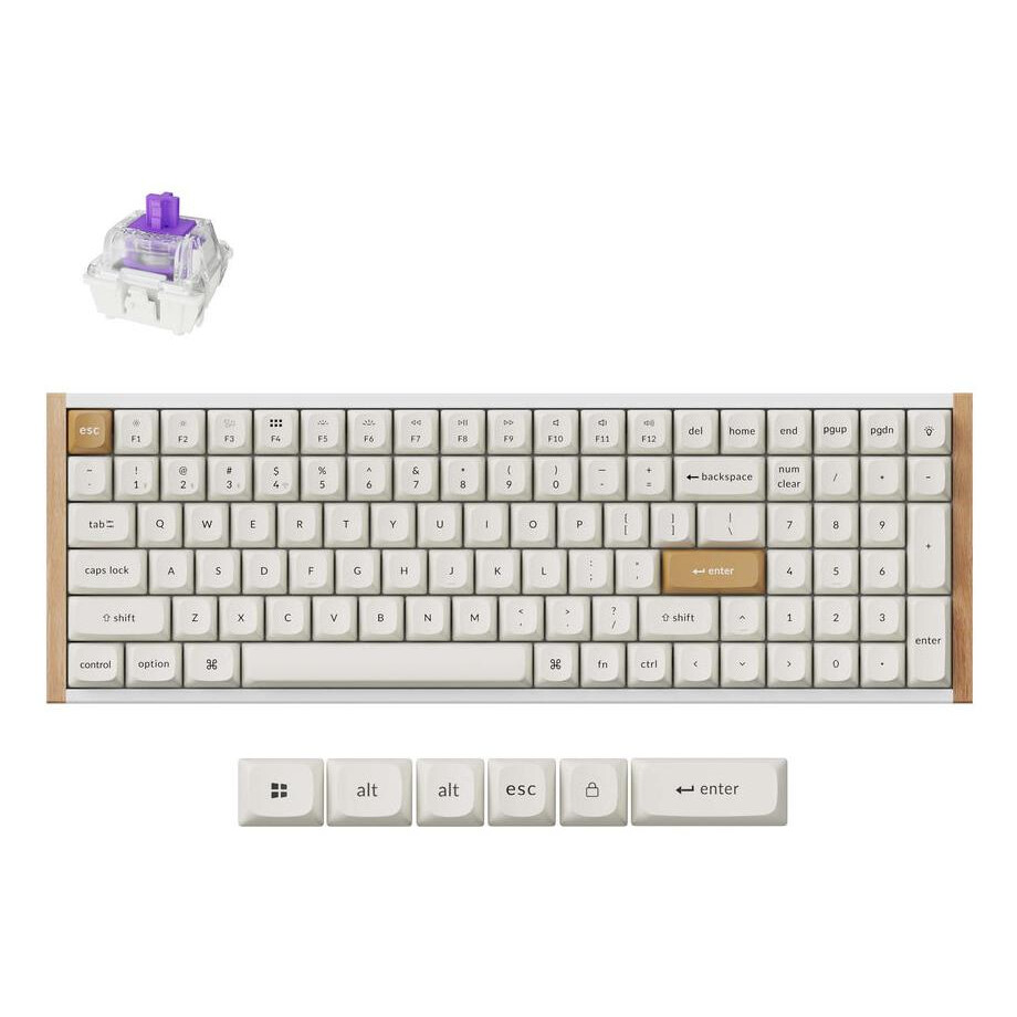 Tastatūra KEYCHRON K4H-Q1 WHITE