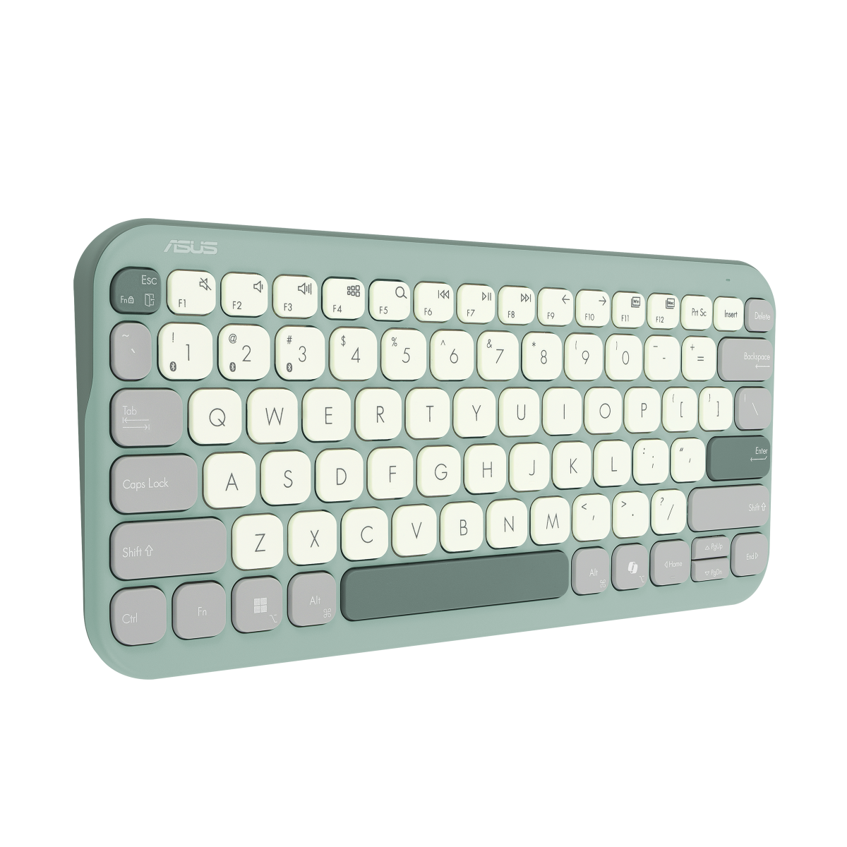 Tastatūra ASUS Marshmallow KW100 Wireless Green Tea Latte  (90XB0880-BKB180) - foto 7