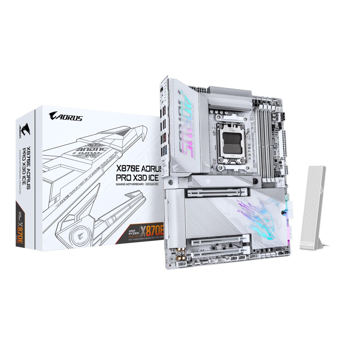 Pamatplate GIGABYTE X870E A PRO X ICE AM5 - foto 4