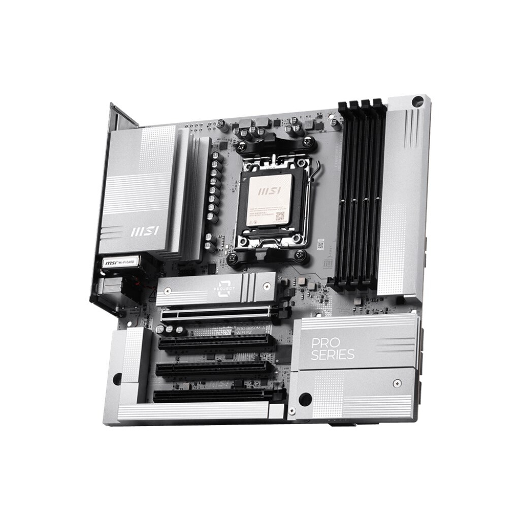 Pamatplate MSI AM5 PRO B850M-A WIFI PZ M-ATX AMD B850 AM5 White () - foto 2