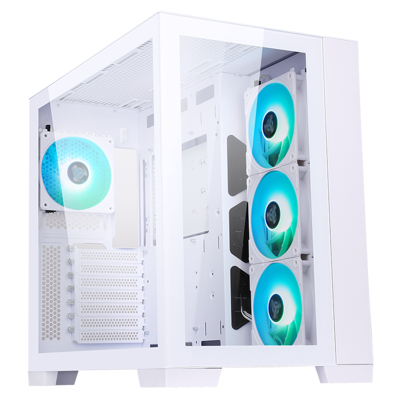 Datoru korpuss iTek Dark Cave RGB White (ITGCADCAGW)