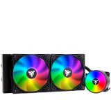 Ūdens dzesētājs iTek Evoliq Rainbow RGB 240mm Black (ITLCEVOR240)