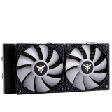 Ūdens dzesētājs iTek Evoliq Rainbow RGB 240mm Black (ITLCEVOR240)