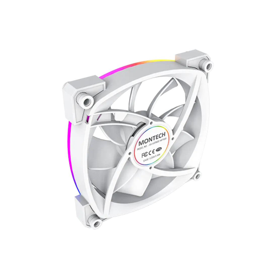 Korpusa dzesētājs Montech AX120 PWM White (AX120PWMWHITE) - foto 3