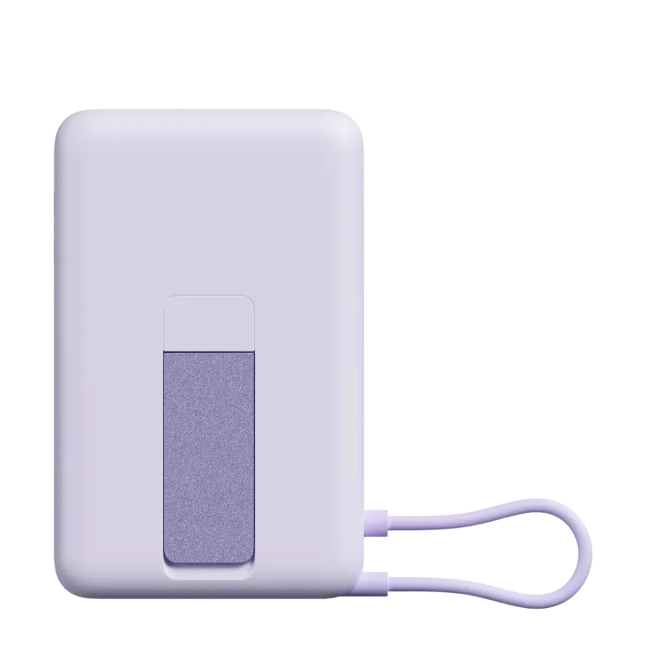 Ārējais akumulators Xiaomi Magnetic 10000 with Built-in Stand, Purple (BHR08PAGL) - foto 2