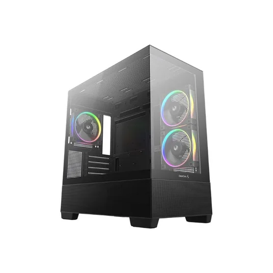 Datoru korpuss Deepcool CG380 3F Black (R-CG380-BKAGM3-G) - foto 2