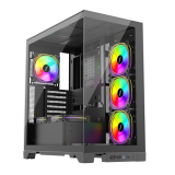 Datoru korpuss 1stPlayer Black (Mi8-BK-3FC7R-1FC7)