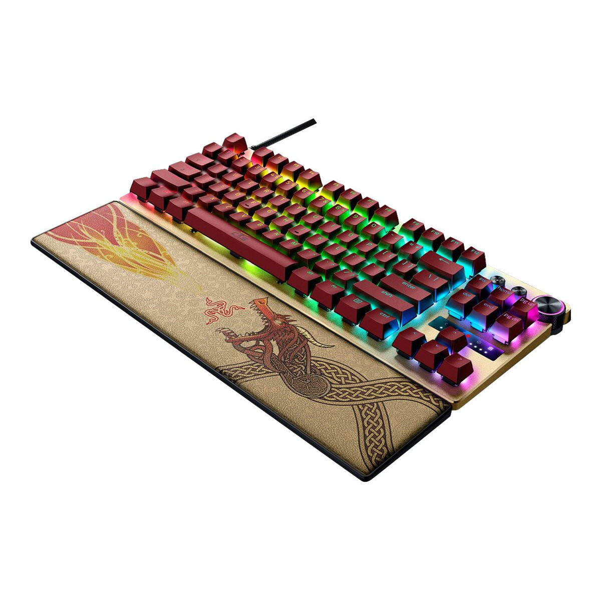 Tastatūra Razer Huntsman V3 Pro Counter-Strike 2 Edition US Golden (RZ03-04982100-R3M1) - foto 2