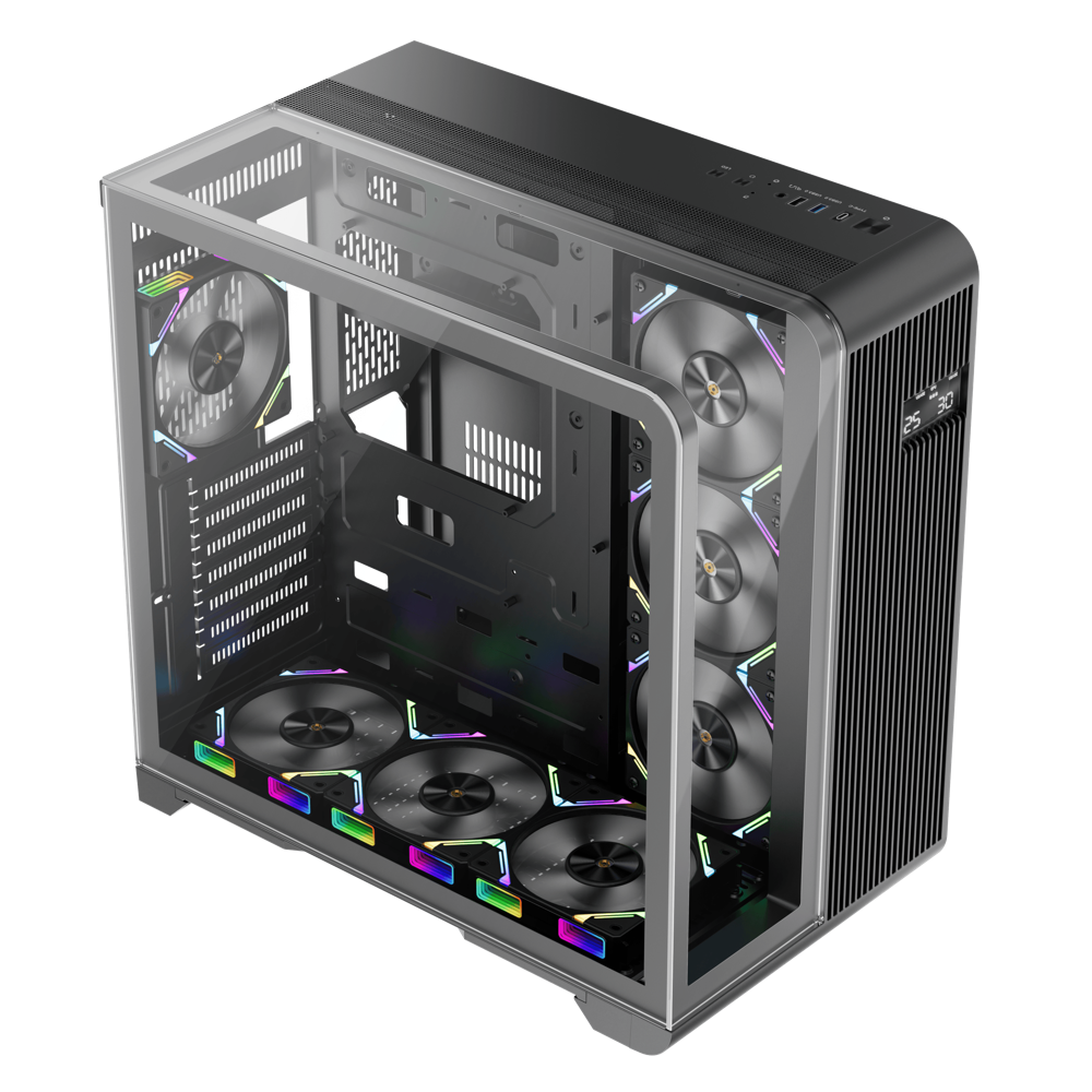 Datoru korpuss 1stPlayer Black (RT7-WH-3FC7R-W-1FC7-W) - foto 3