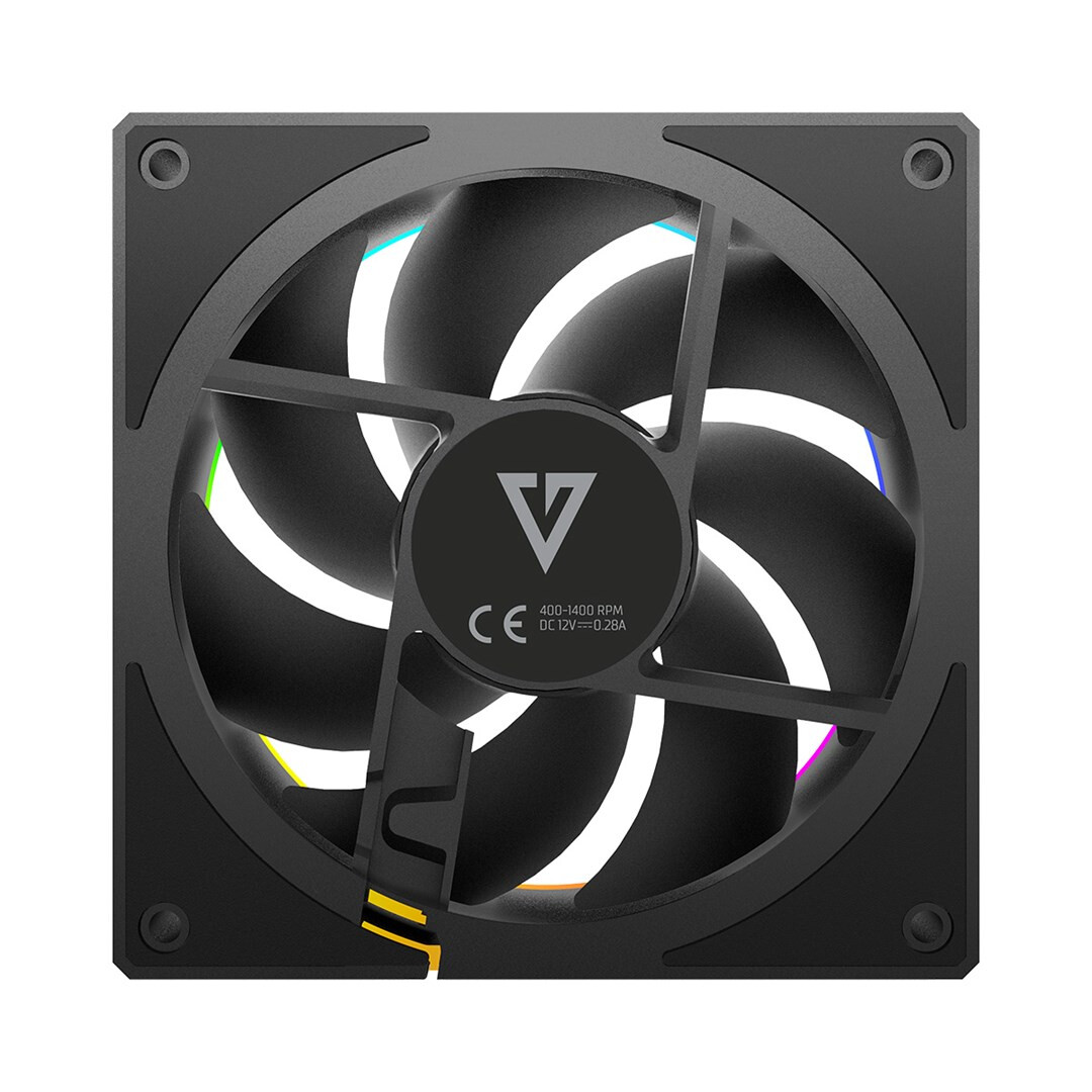 Korpusa dzesētājs MODECOM VOLCANO LOOP 120 ARGB Reverse Fan Black (FAN-LOOP-120R-ARGB-100) - foto 3