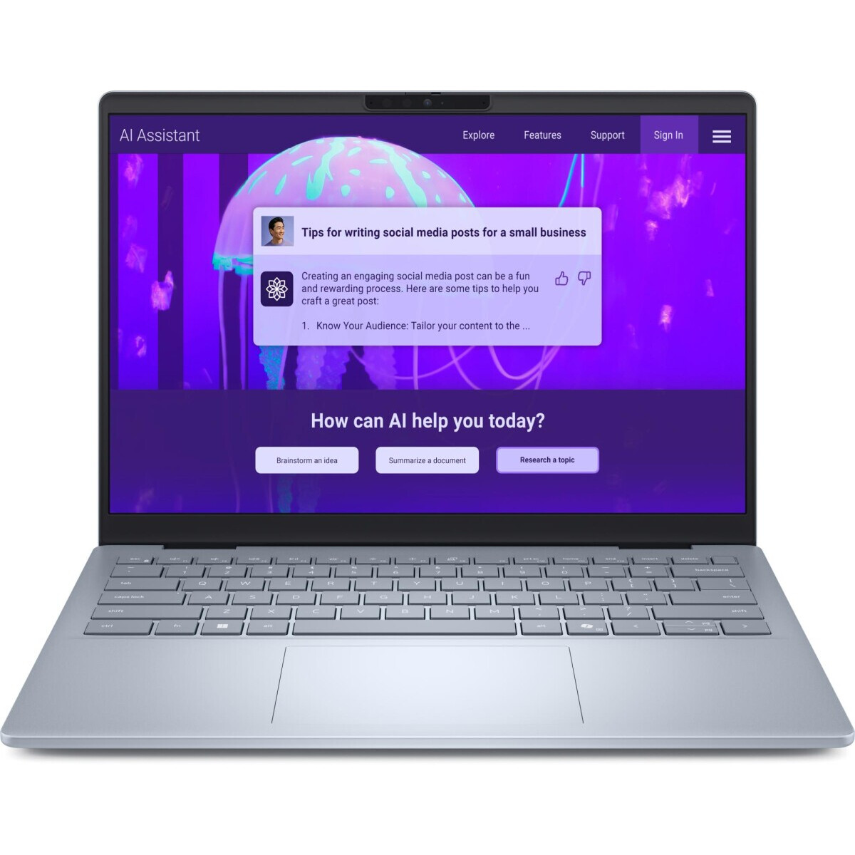 Portatīvais dators Dell Plus 14 DB14250 Intel Core Ultra u9-288V Ice Blue (DB14250_LNL_203) - foto 4